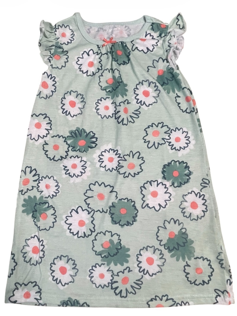 Carter's Mint Green Floral Toddler Girl Nightgown
